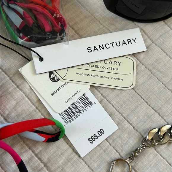 NWT Anthropologie Sanctuary Bandeau black green floral high waist Bikini Set M - Picture 3 of 12